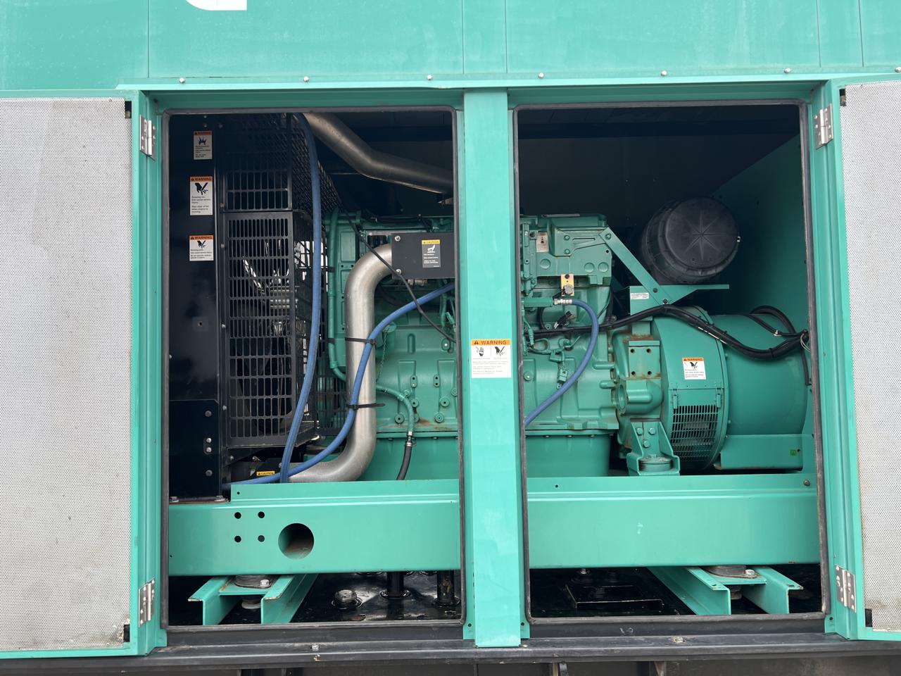 500 kW Cummins/Onan Gen Set, with Enclosure and Base Fuel Tank, Year – 2010, 504 Hours, US EPA Tier 2 Flex Engine Transmission