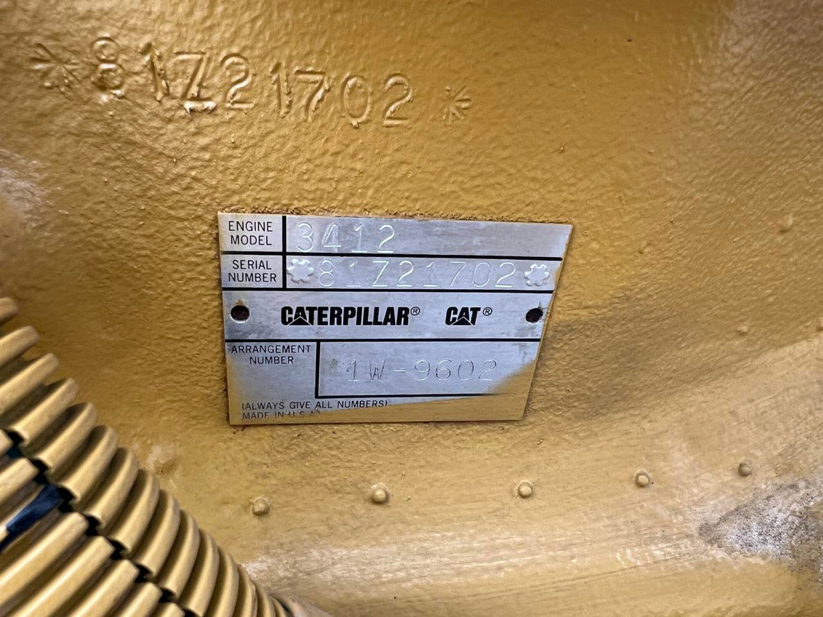 500 kW CAT 3412 Gen Set, Year – 1997, Open Skid, No Breaker or Controller
