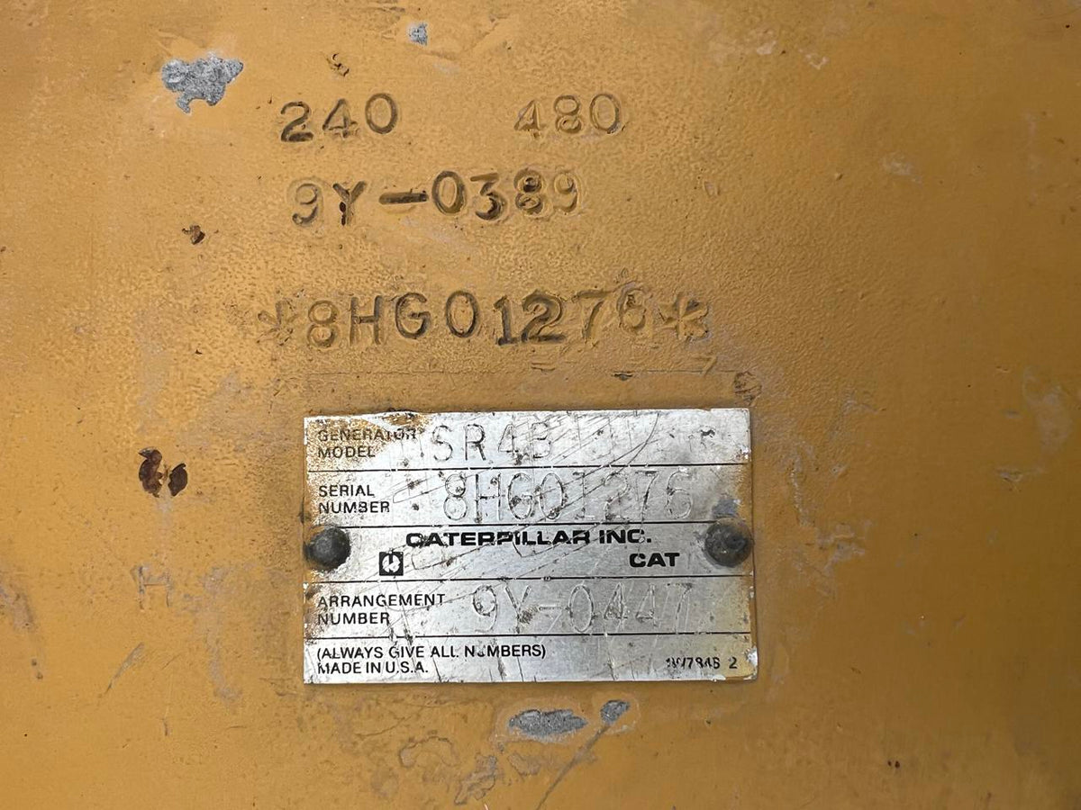 500 kW CAT 3412 Gen Set, Year – 1997, Open Skid, No Breaker or Controller