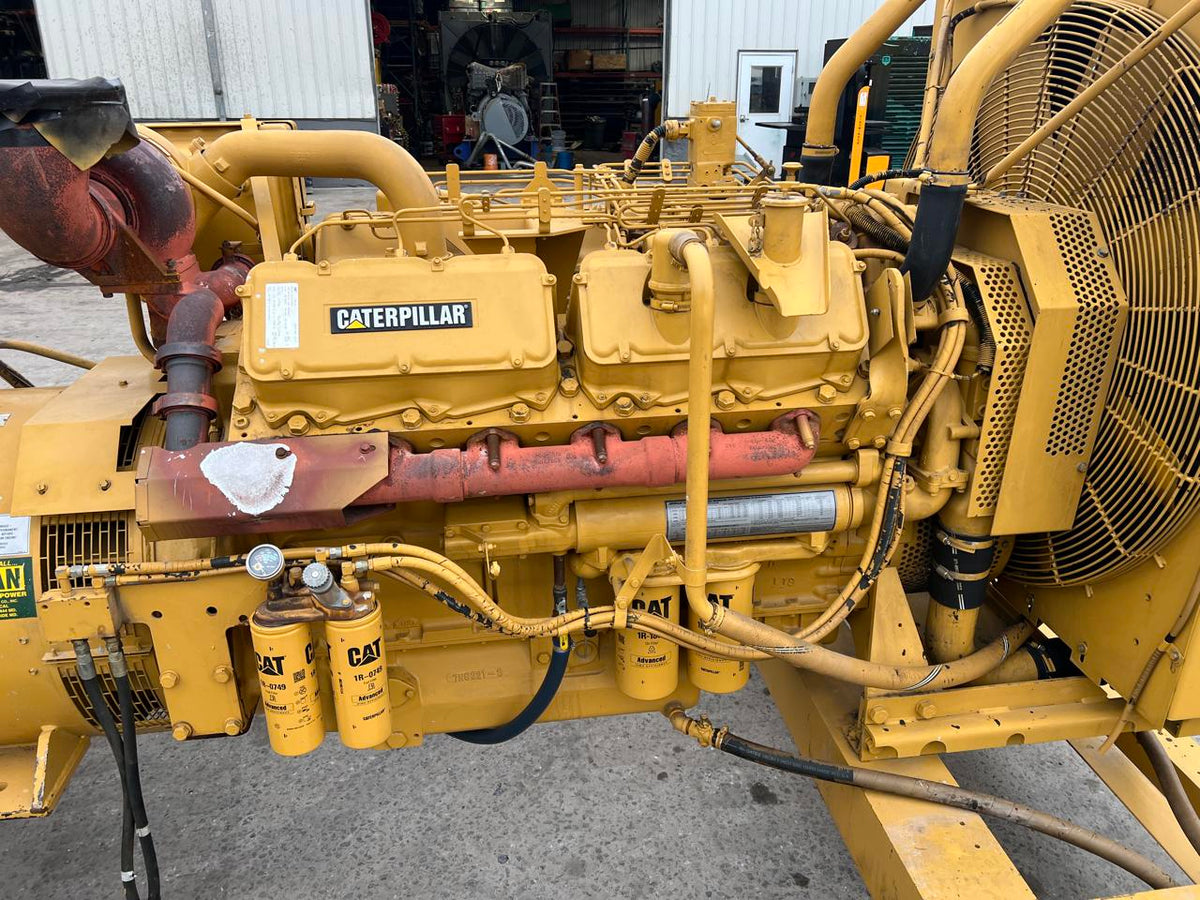 500 kW CAT 3412 Gen Set, Year – 1997, Open Skid, No Breaker or Controller