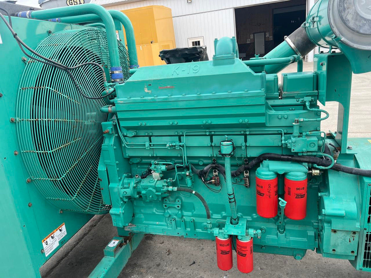 500 kW Cummins Gen Set, KTA19-G4 Engine, 1773 Hours, Year – 2002