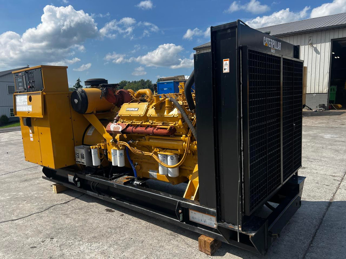 500 kW CAT 3412 Gen Set, Open Skid, Year – 2000, 521 Hours