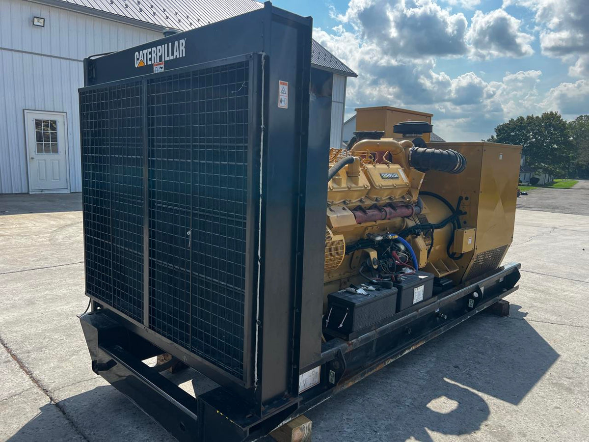 500 kW CAT 3412 Gen Set, Open Skid, Year – 2000, 521 Hours