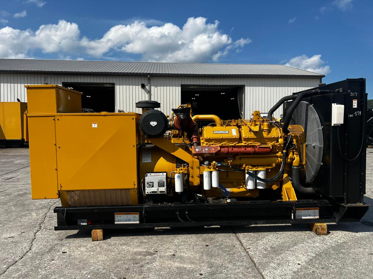500 kW CAT 3412 Gen Set, Open Skid, Year – 2000, 574 Hours