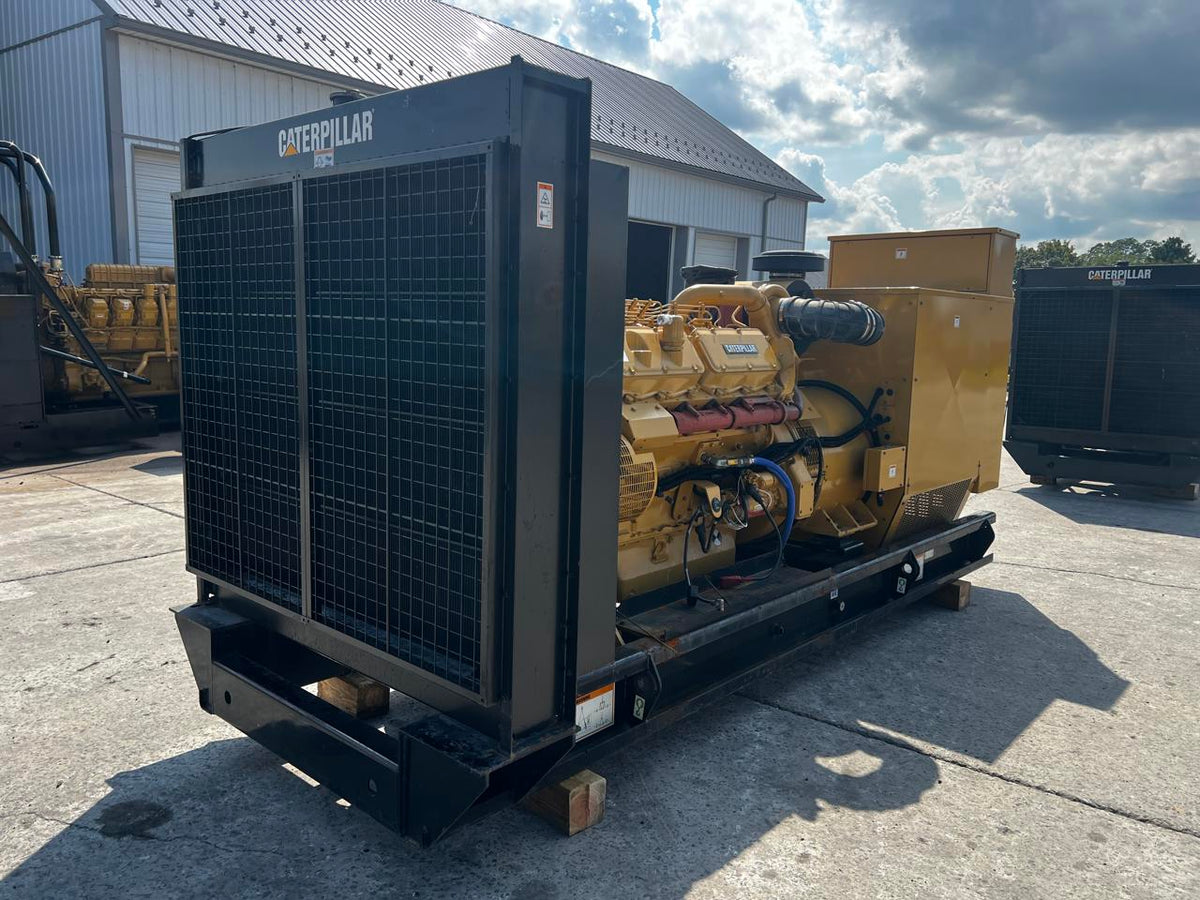 500 kW CAT 3412 Gen Set, Open Skid, Year – 2000, 574 Hours