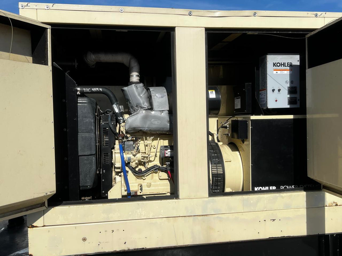60 kW Kohler Generator, John Deere Engine, Year – 2006, 681 Hours