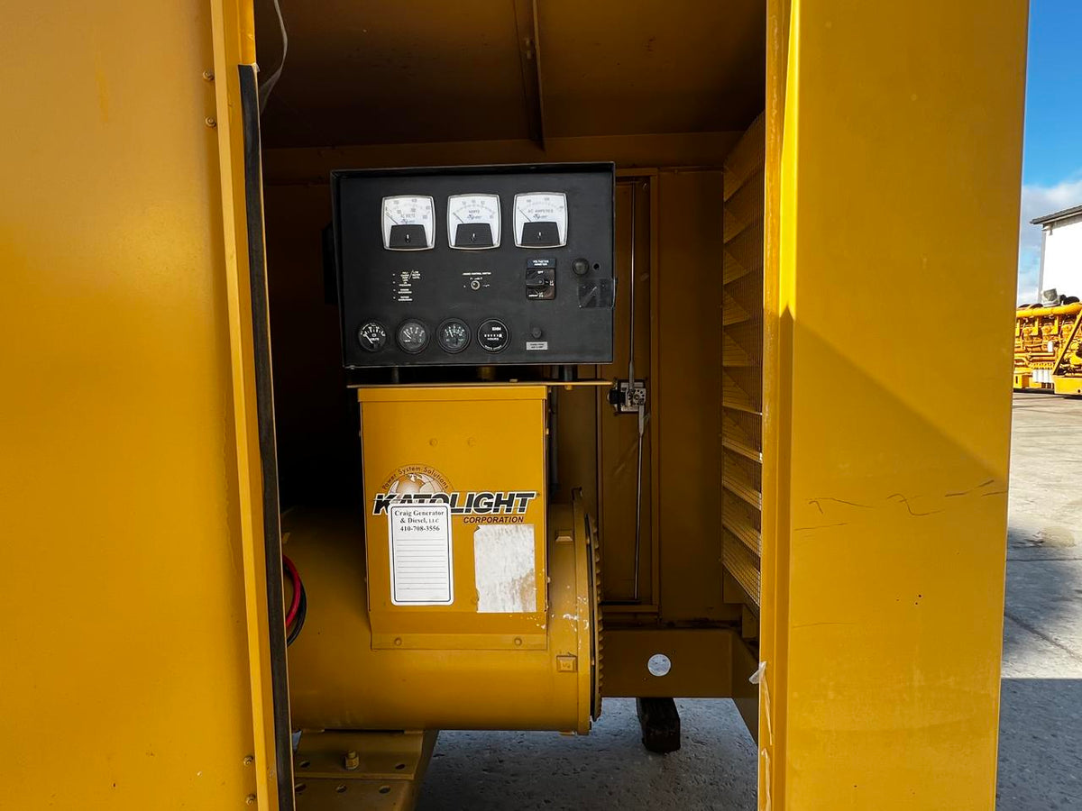 60 kW Katolight Generator, GM 5.7L PSI Engine, Natural Gas or Propane, Enclosed, 453 Hours