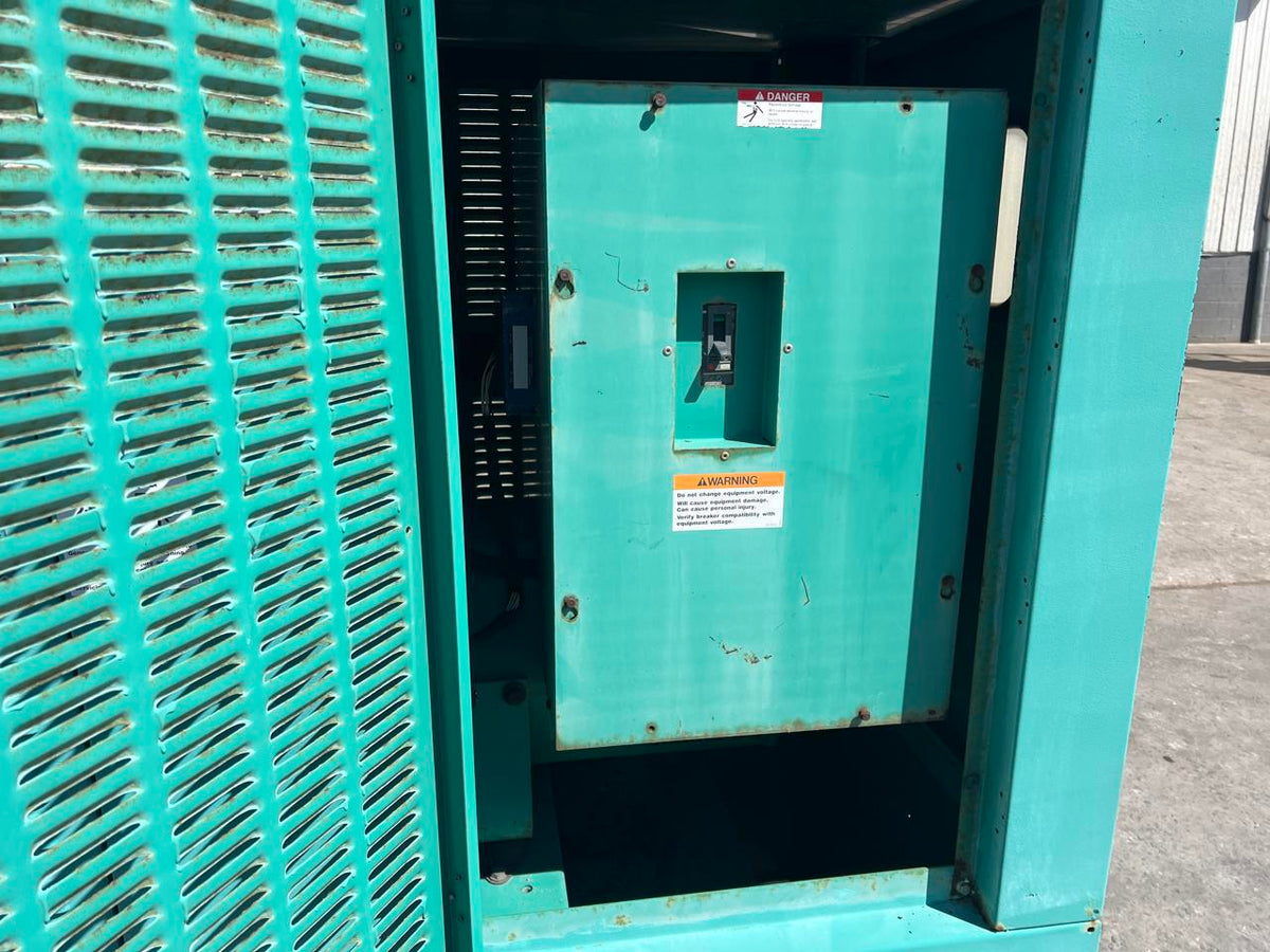 60 kW Cummins/Onan GenSet with Enclosure and Base Fuel Tank 3.9 Liter Cummins Engine, Year – 2000, 466 Hours