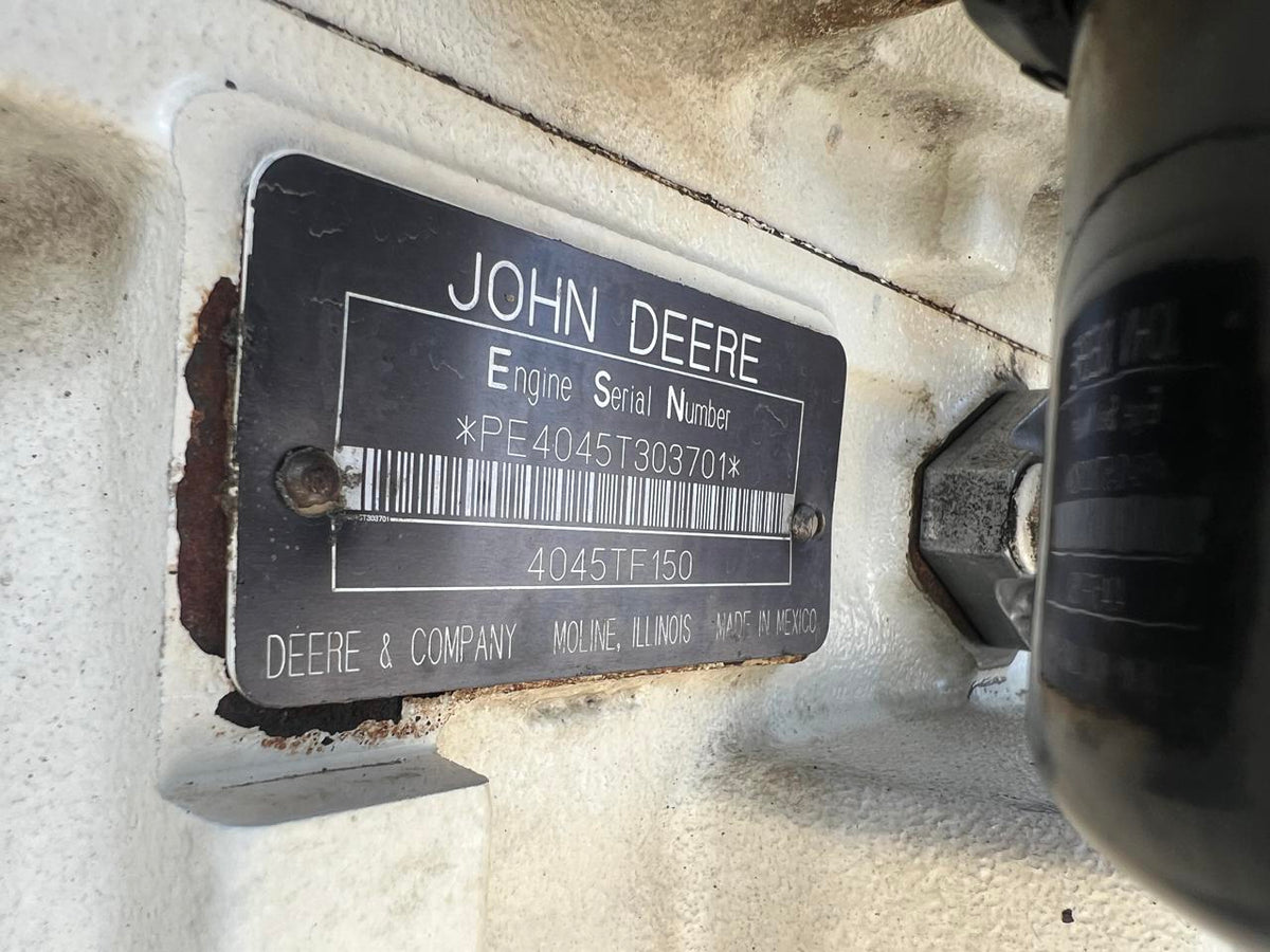 60 kW Marathon Generator, 4.5 Liter John Deere Engine, Year – 2003, 6381 Hours