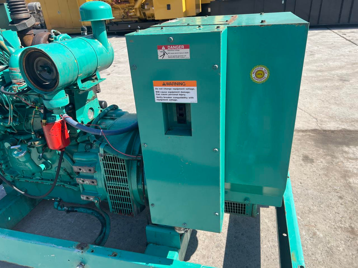 60 kW Cummins/Onan Genset, 4BT3.9 Liter Cummins Engine, Open Skid, Year – 1993, 5093 Hours