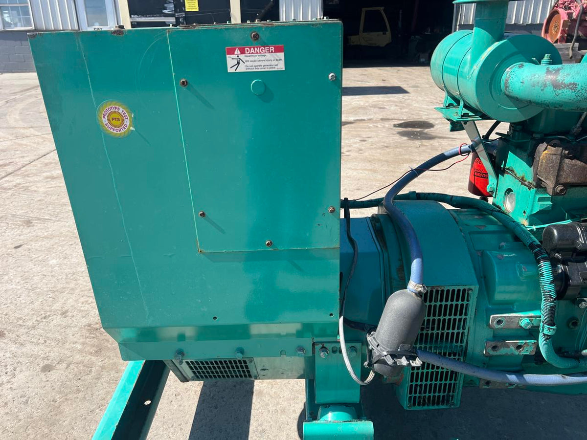 60 kW Cummins/Onan Genset, 4BT3.9 Liter Cummins Engine, Open Skid, Year – 1993, 5093 Hours