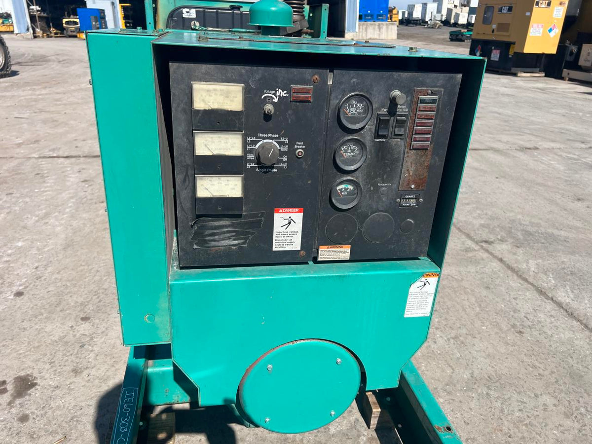 60 kW Cummins/Onan Genset, 4BT3.9 Liter Cummins Engine, Open Skid, Year – 1993, 5093 Hours