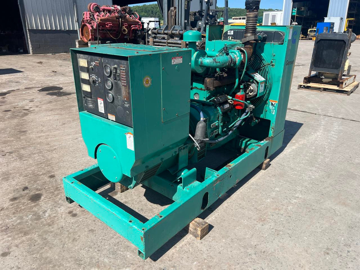 60 kW Cummins/Onan Genset, 4BT3.9 Liter Cummins Engine, Open Skid, Year – 1993, 5093 Hours