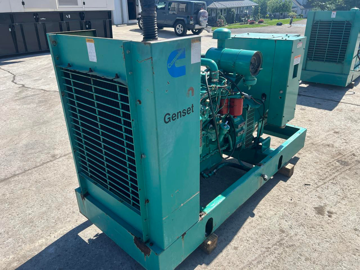 60 kW Cummins/Onan Genset, 4BT3.9 Liter Cummins Engine, Open Skid, Year – 1993, 5093 Hours