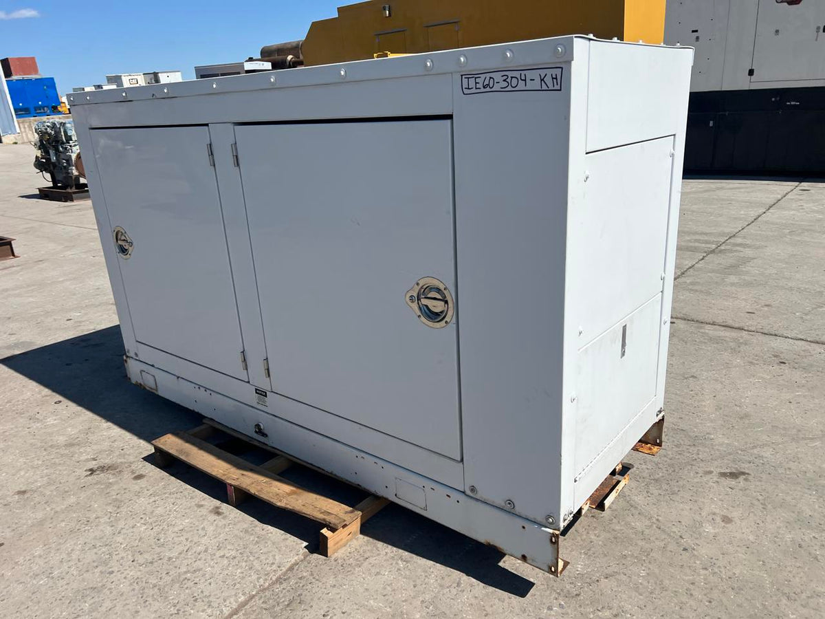 60 kW Kohler Generator, with Enclosure 4.5 Liter Mechancial John Deere Engine, Year – 2003, 2624 Hours