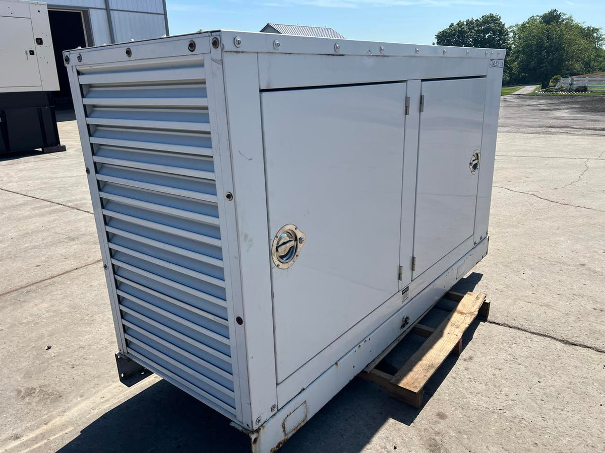 60 kW Kohler Generator, with Enclosure 4.5 Liter Mechancial John Deere Engine, Year – 2003, 2624 Hours