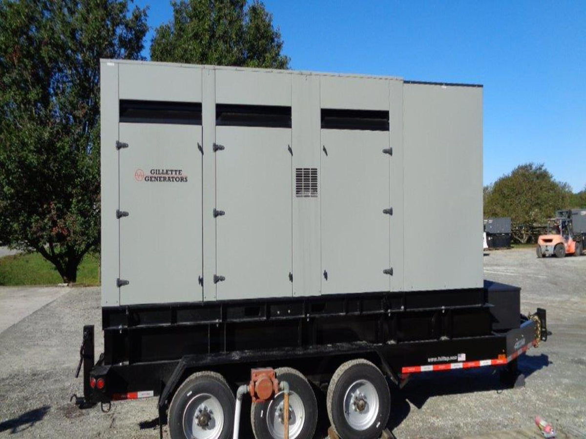 600 kW Gillette Portable Rental Grade Generator, Volvo Tier 4 Engine, Enclosed, Sound Attenuated on Board Fuel Tank