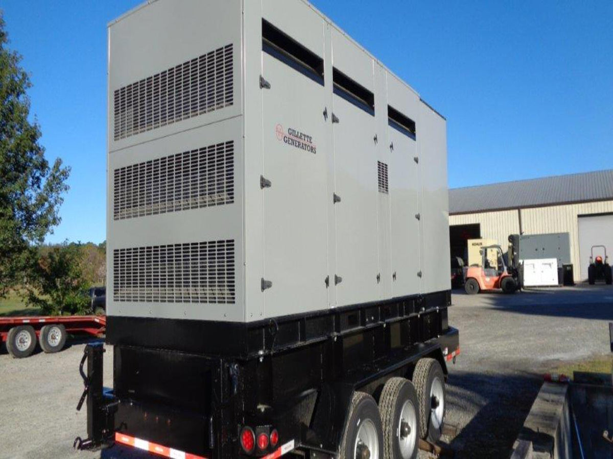 600 kW Gillette Portable Rental Grade Generator, Volvo Tier 4 Engine, Enclosed, Sound Attenuated on Board Fuel Tank