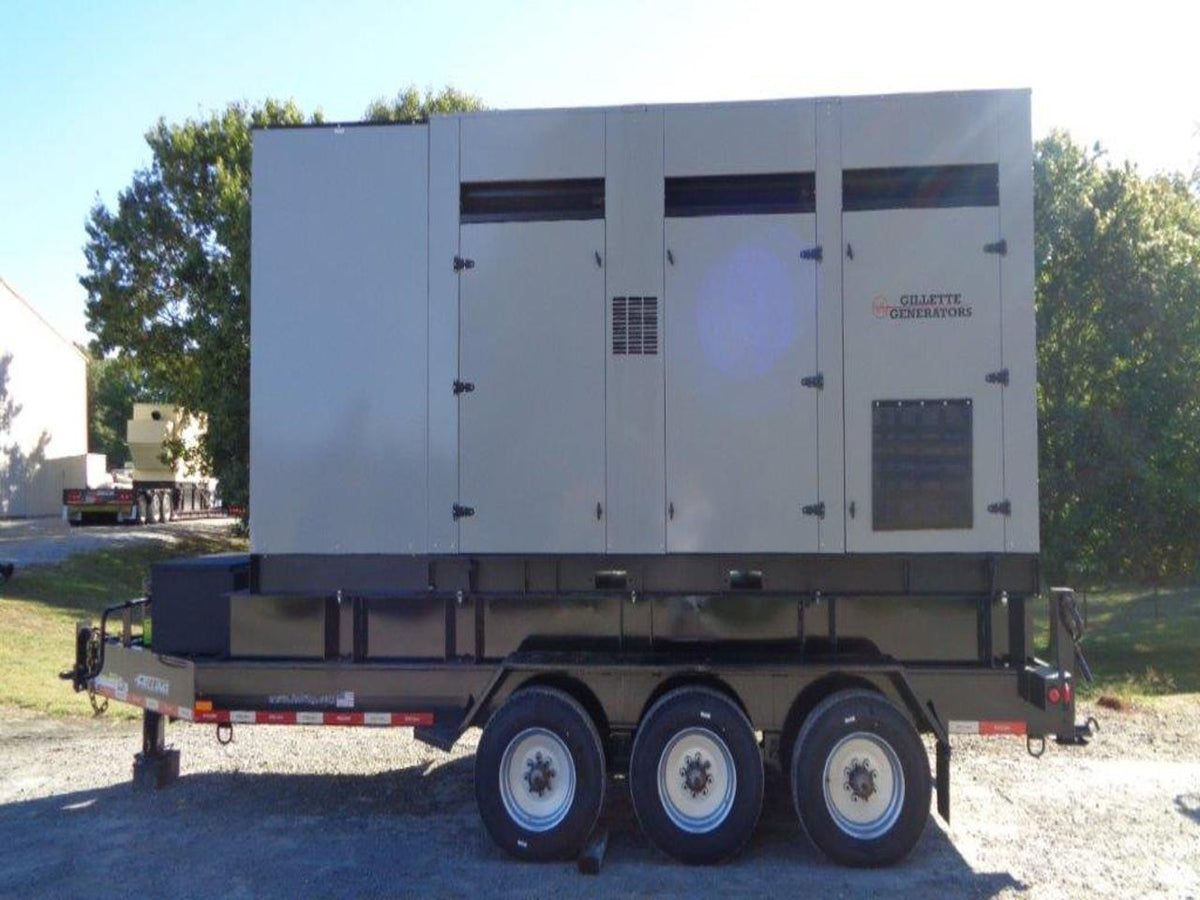 600 kW Gillette Portable Rental Grade Generator, Volvo Tier 4 Engine, Enclosed, Sound Attenuated on Board Fuel Tank