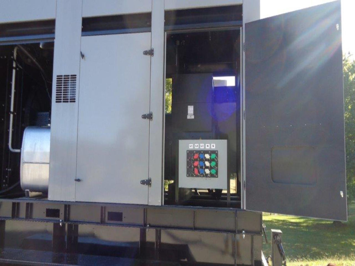 600 kW Gillette Portable Rental Grade Generator, Volvo Tier 4 Engine, Enclosed, Sound Attenuated on Board Fuel Tank
