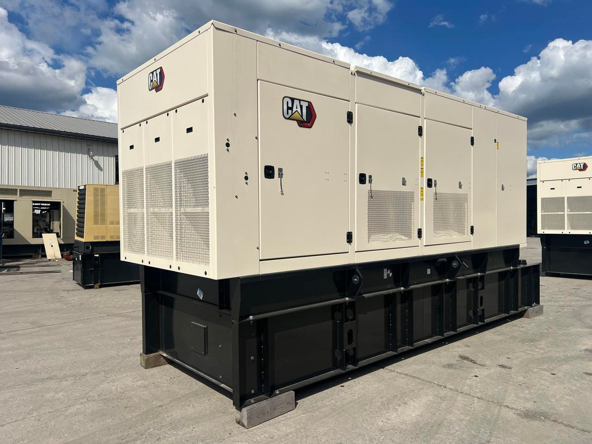 600 kW C 18 New Caterpillar Gen Set, Sound Attenuated with Enclosure and Base Fuel Tank, Year – 2024, Full CAT Warranty