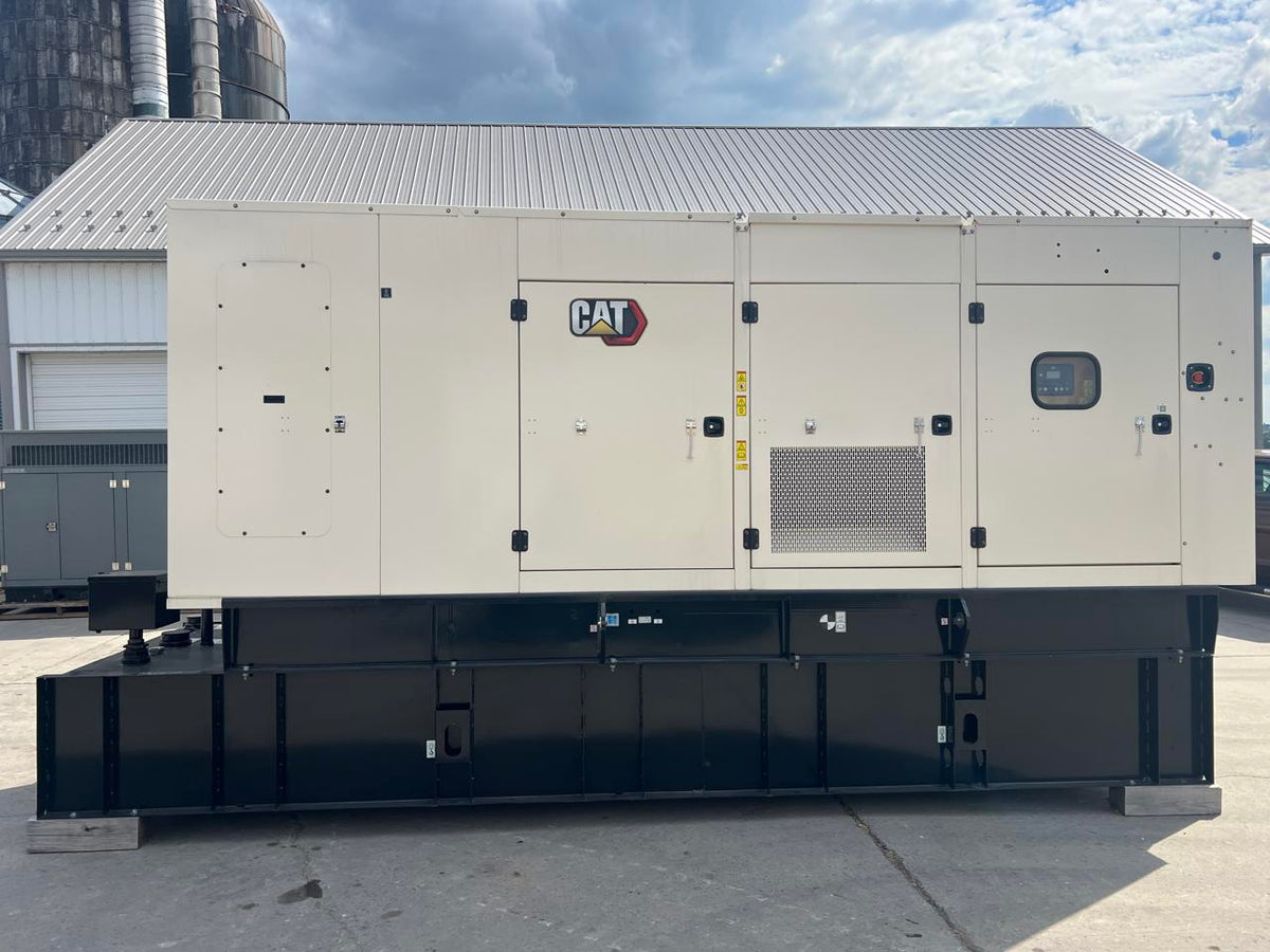 600 kW C 18 New Caterpillar Gen Set, Sound Attenuated with Enclosure and Base Fuel Tank, Year – 2024, Full CAT Warranty
