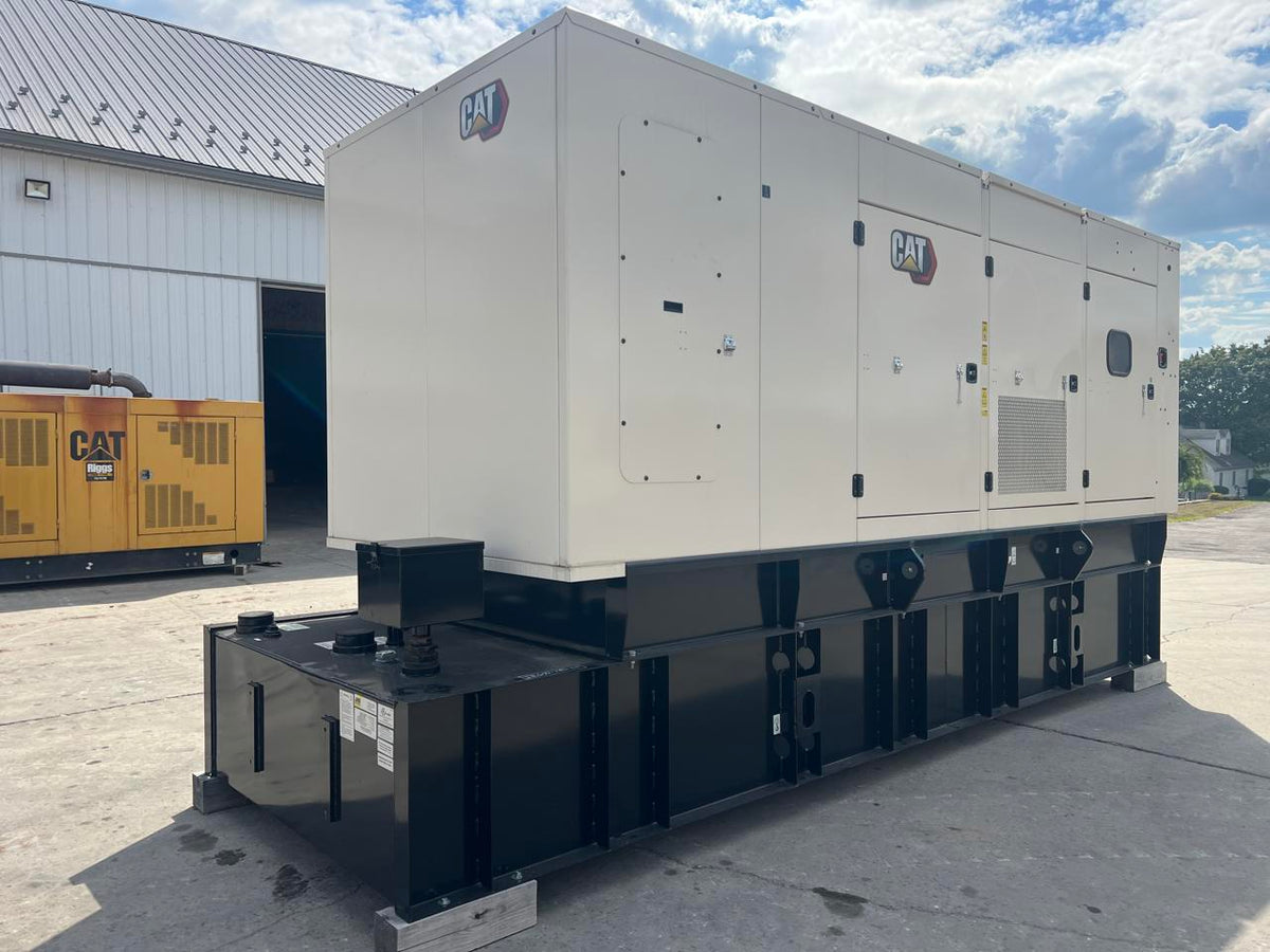 600 kW C 18 New Caterpillar Gen Set, Sound Attenuated with Enclosure and Base Fuel Tank, Year – 2024, Full CAT Warranty