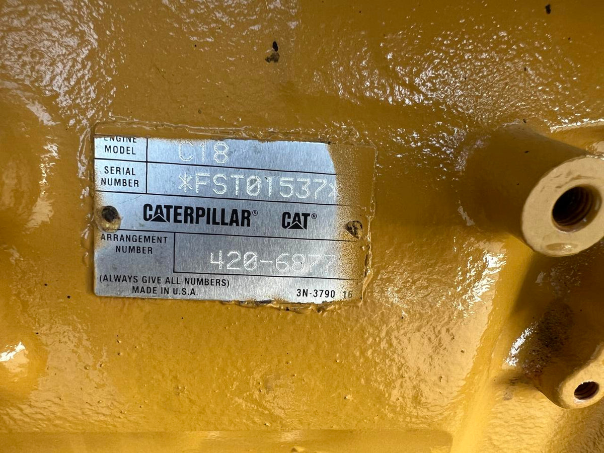 600 kW C18 CAT Gen Set, Open Skid, Year – 2016, 167 Hours, US EPA Tier 2 Pre Emission Engine