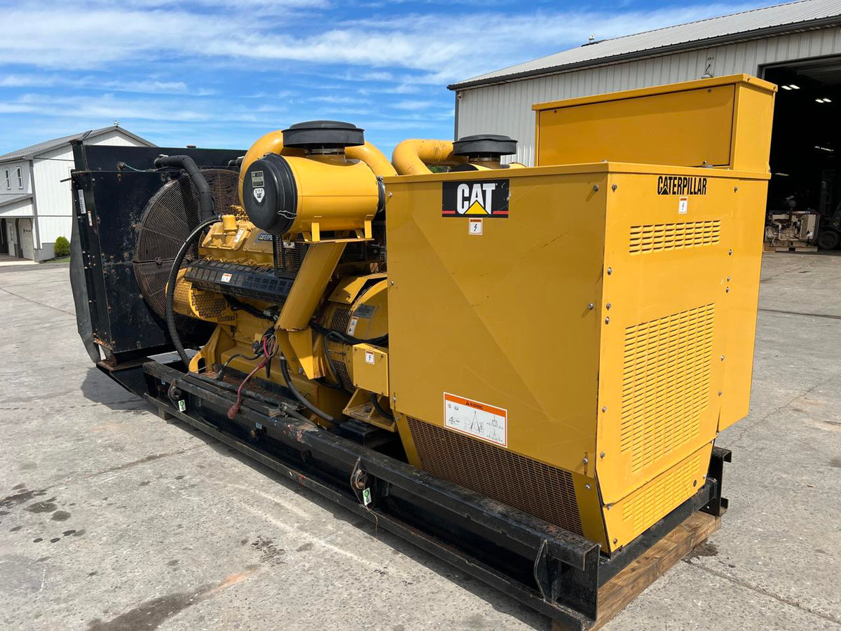 600 kW CAT GenSet, Openskid, 3412 Diesel Engiine, Year – 2005, 1536 Hours