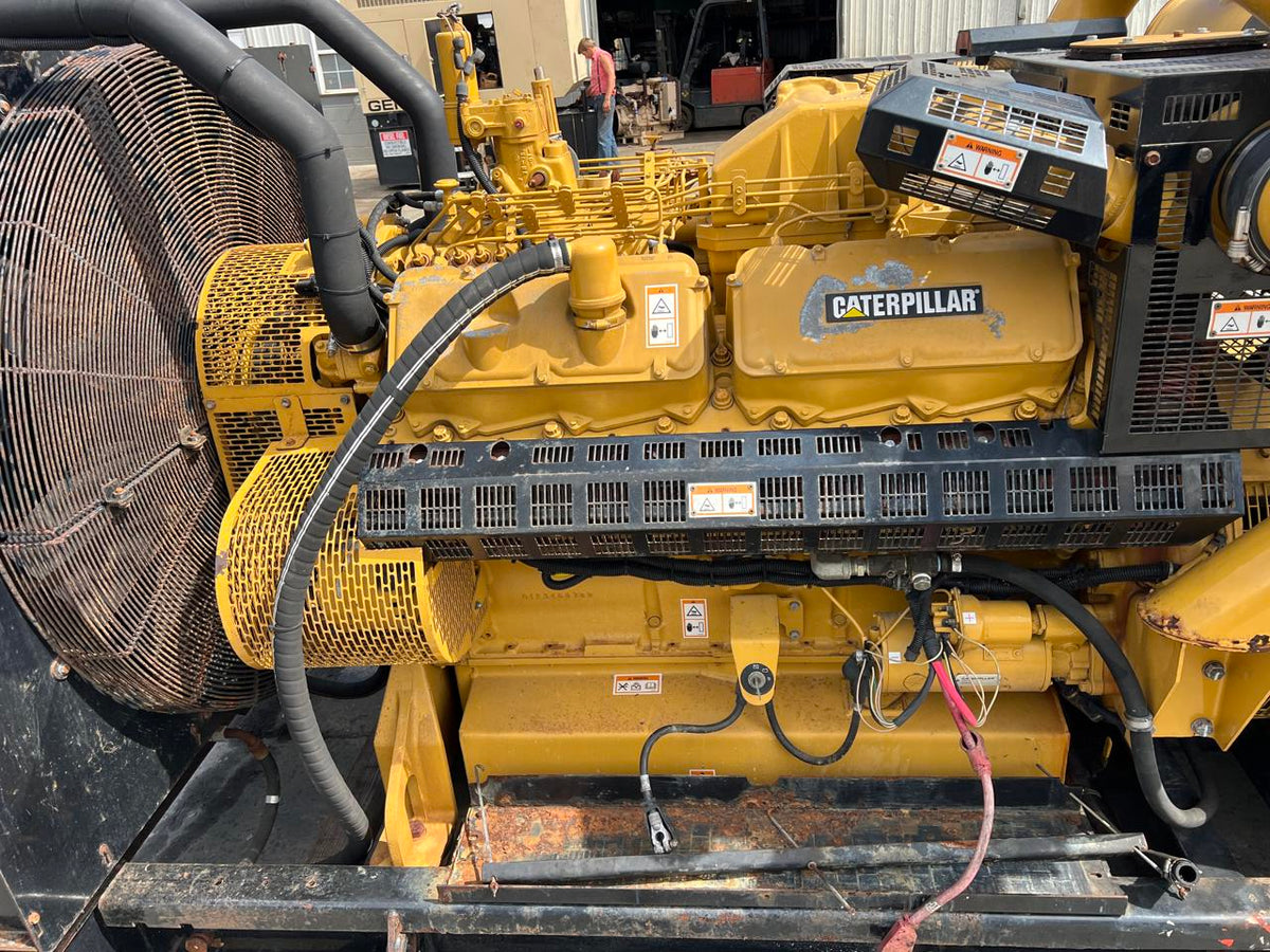 600 kW CAT GenSet, Openskid, 3412 Diesel Engiine, Year – 2005, 1536 Hours