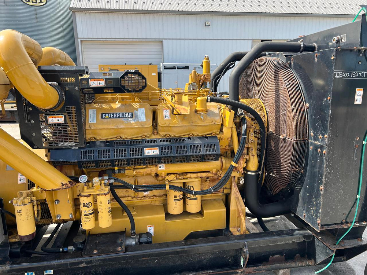 600 kW CAT GenSet, Openskid, 3412 Diesel Engiine, Year – 2005, 1536 Hours
