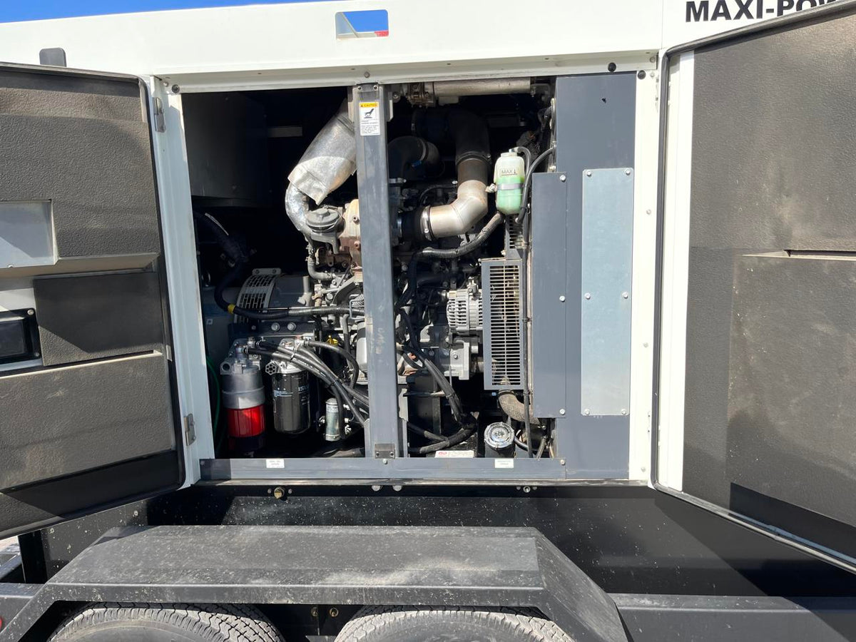 63 KVA Maxipower Trailer Mounted Generator Set, Sound Attenuated, Selectable, Rental Grade T4 Final