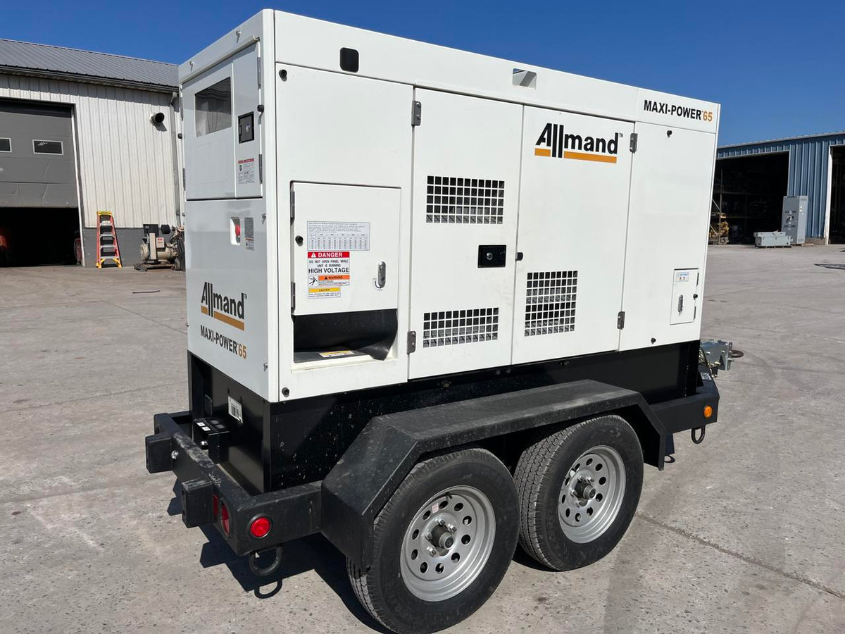 63 KVA Maxipower Trailer Mounted Generator Set, Sound Attenuated, Selectable, Rental Grade T4 Final