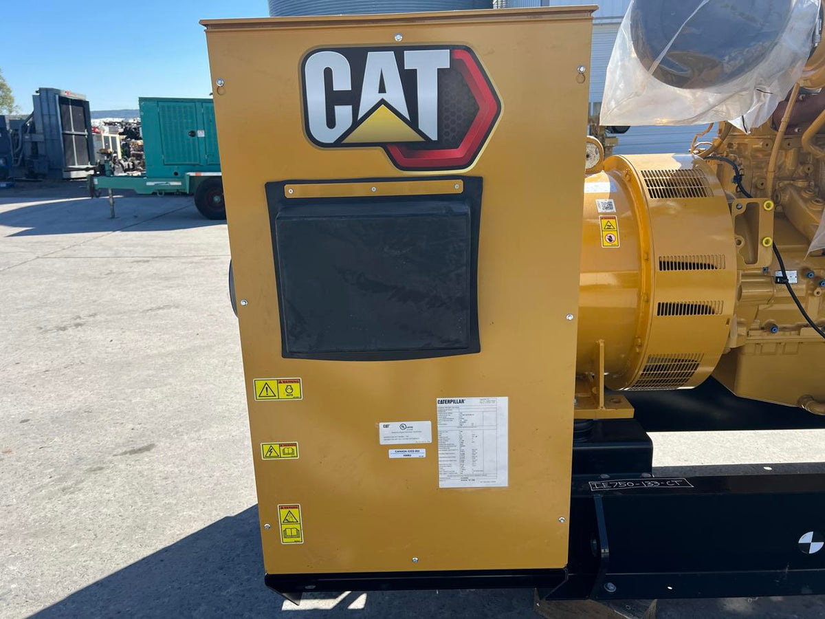 750 kW C18 CAT GenSet, with new factory warranty, Year – 2023, Open Skid
