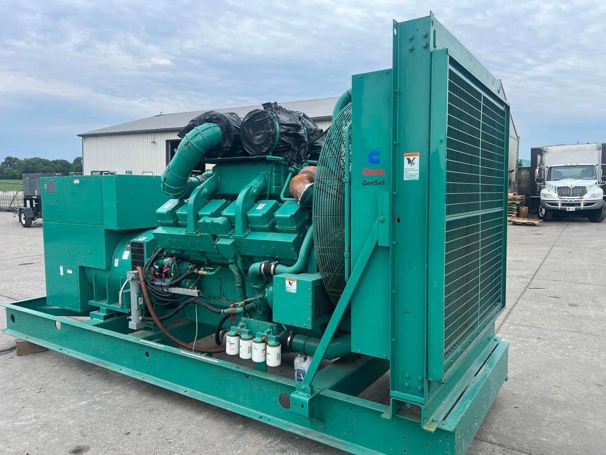 750 kW Cummins/Onan GenSet, KTA38 Liter Engine, Year – 1995, 1315 Hours