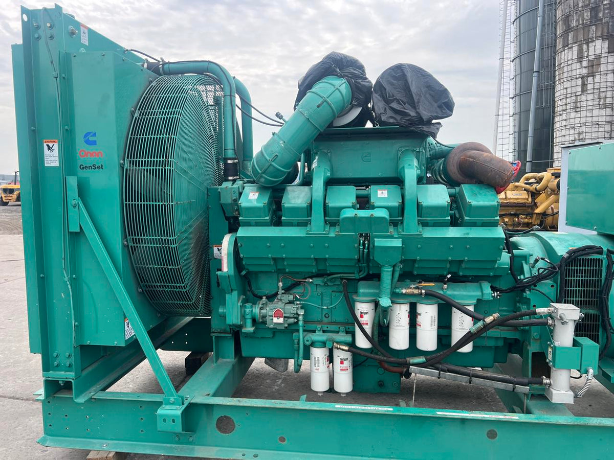 750 kW Cummins/Onan GenSet, KTA38 Liter Engine, Year – 1995, 1315 Hours