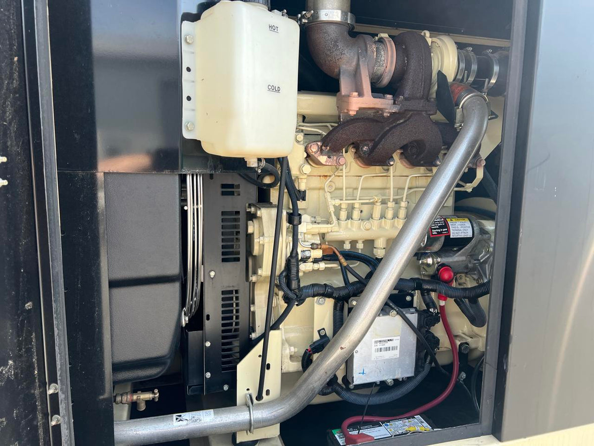 80 kW Kohler Generator, with Sound Enclosure and Base Fuel Tank 4.5L John Deere Engine, Year – 2007, 643 Hours, US EPA Tier 3 Pre Emissions Engine