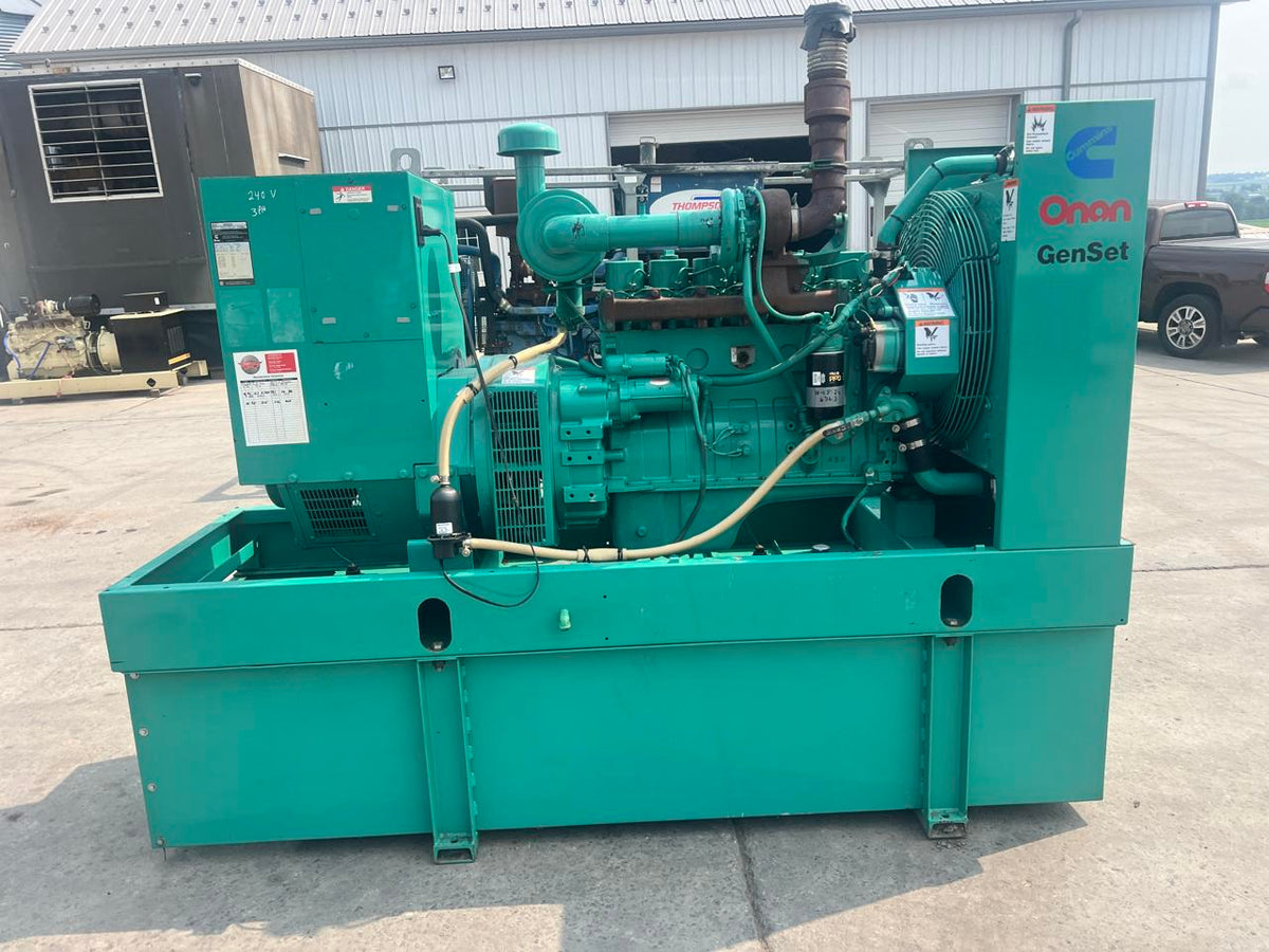 80 kW Cummins/Onan Generator, 5.9 Liter Cummins Engine, Open Skid, Year – 1995, 668 Hours