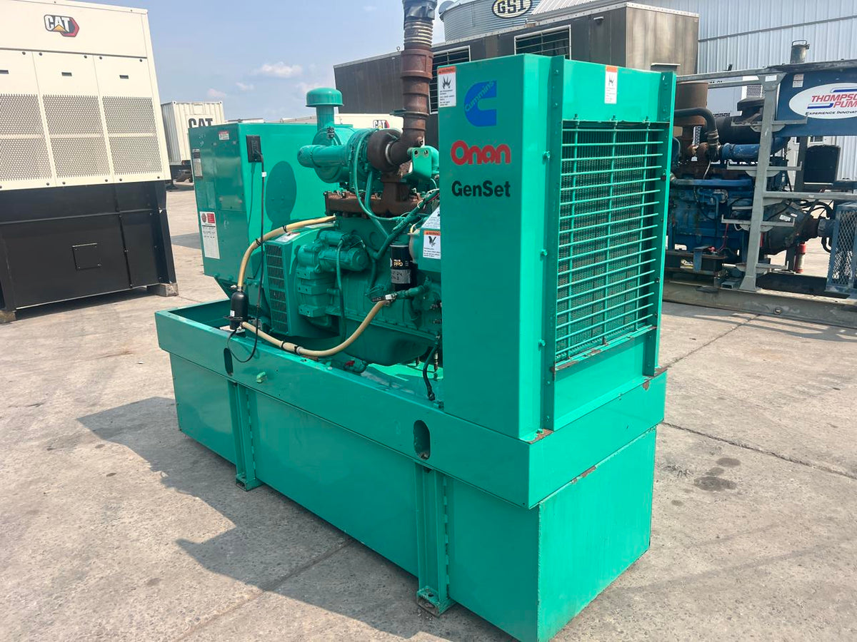 80 kW Cummins/Onan Generator, 5.9 Liter Cummins Engine, Open Skid, Year – 1995, 668 Hours