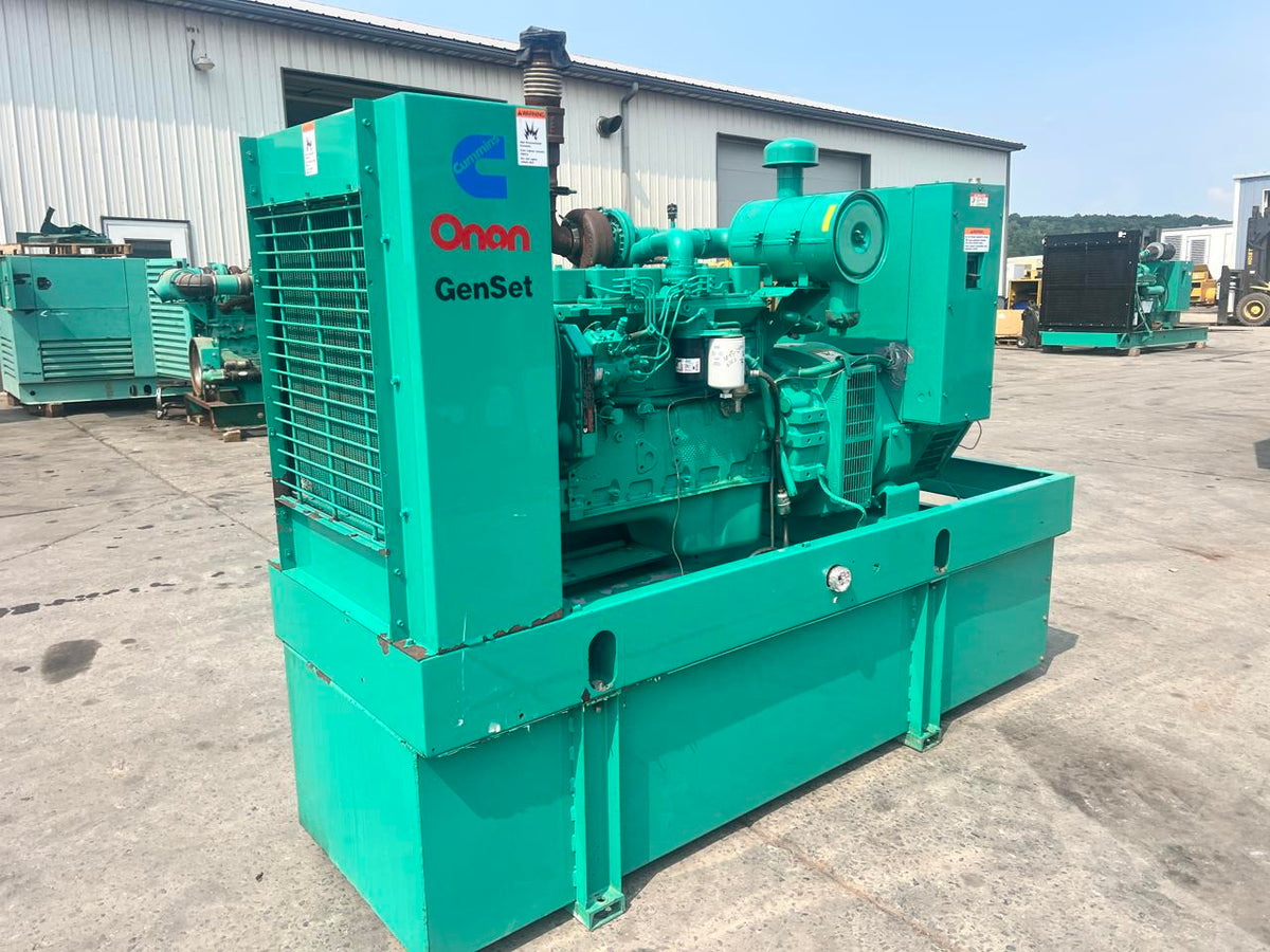 80 kW Cummins/Onan Generator, 5.9 Liter Cummins Engine, Open Skid, Year – 1995, 668 Hours