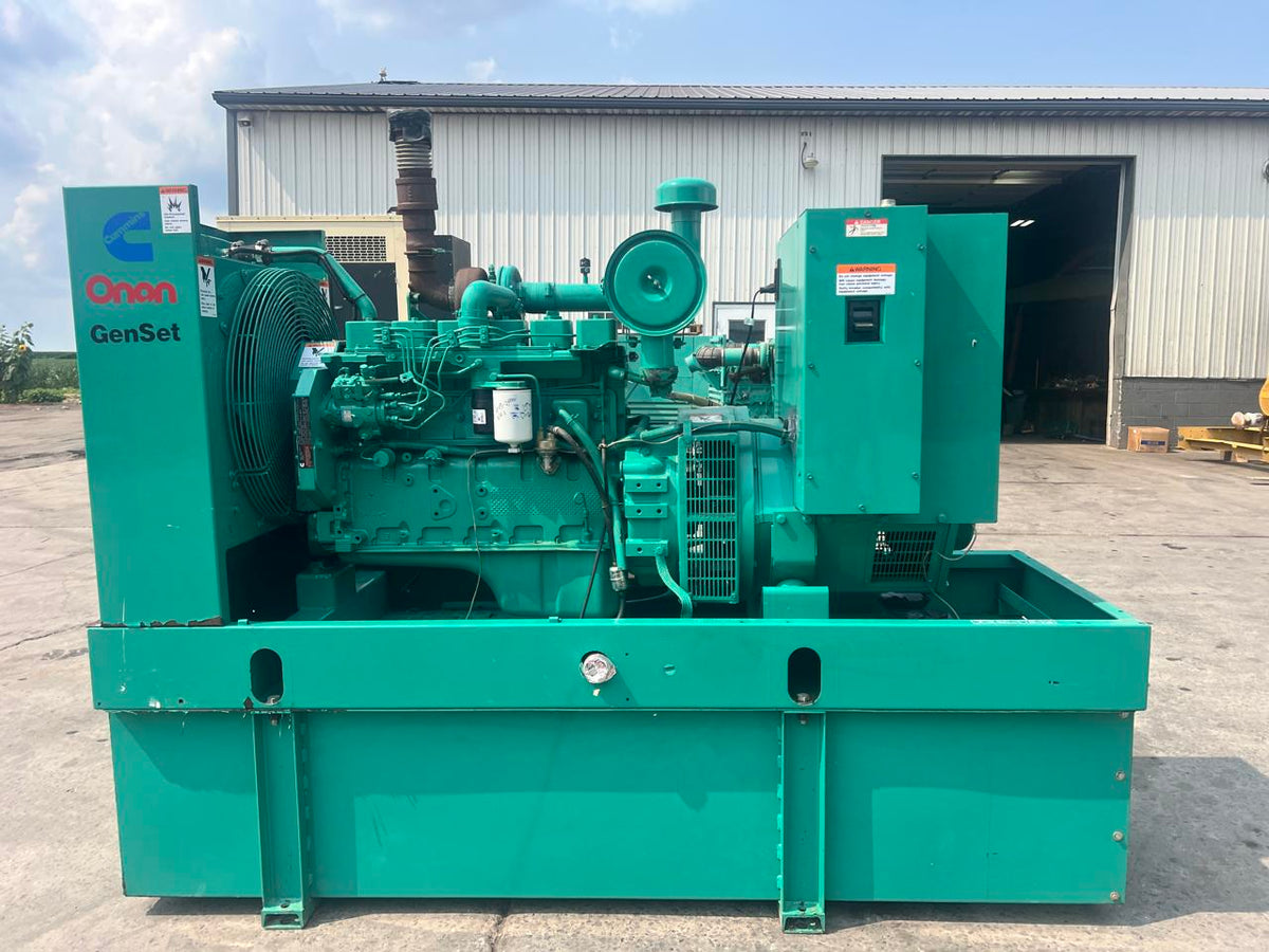 80 kW Cummins/Onan Generator, 5.9 Liter Cummins Engine, Open Skid, Year – 1995, 668 Hours
