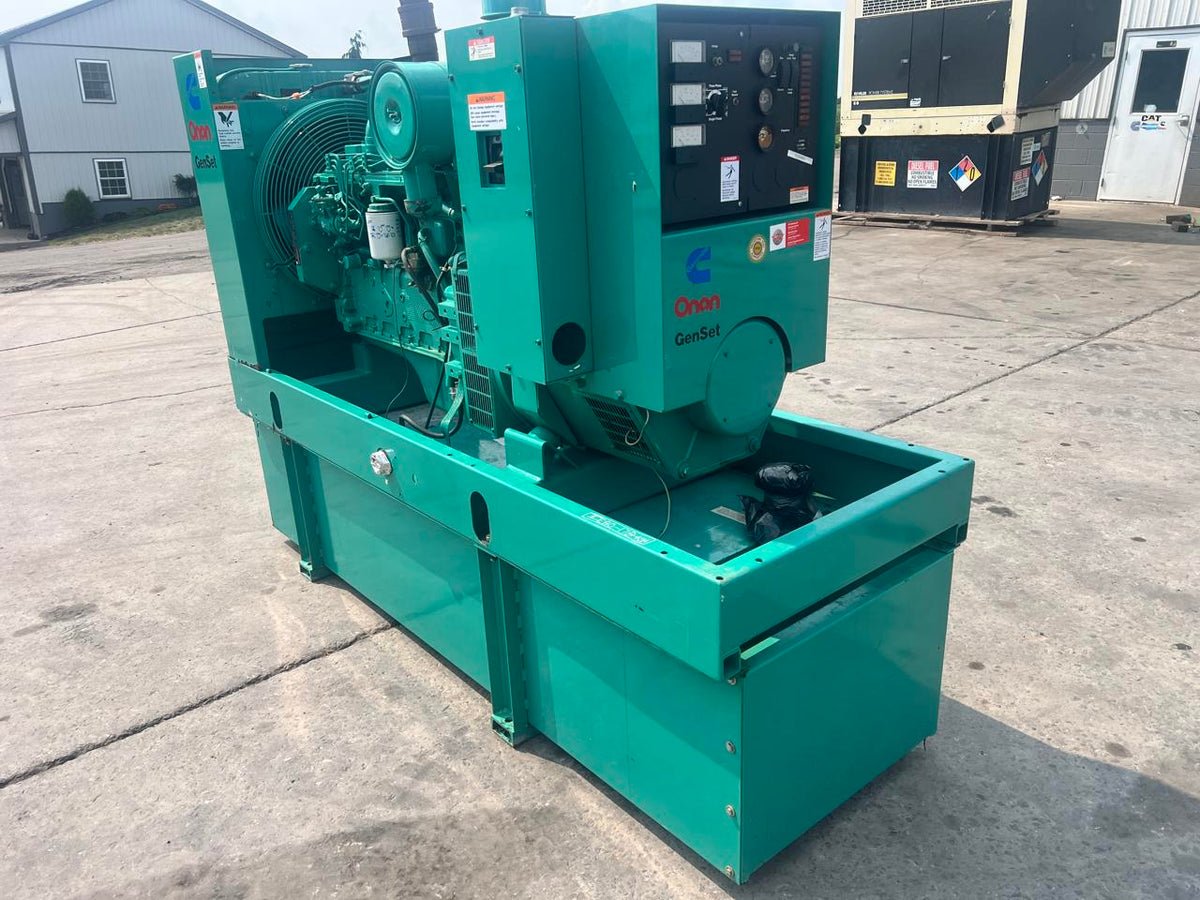 80 kW Cummins/Onan Generator, 5.9 Liter Cummins Engine, Open Skid, Year – 1995, 668 Hours