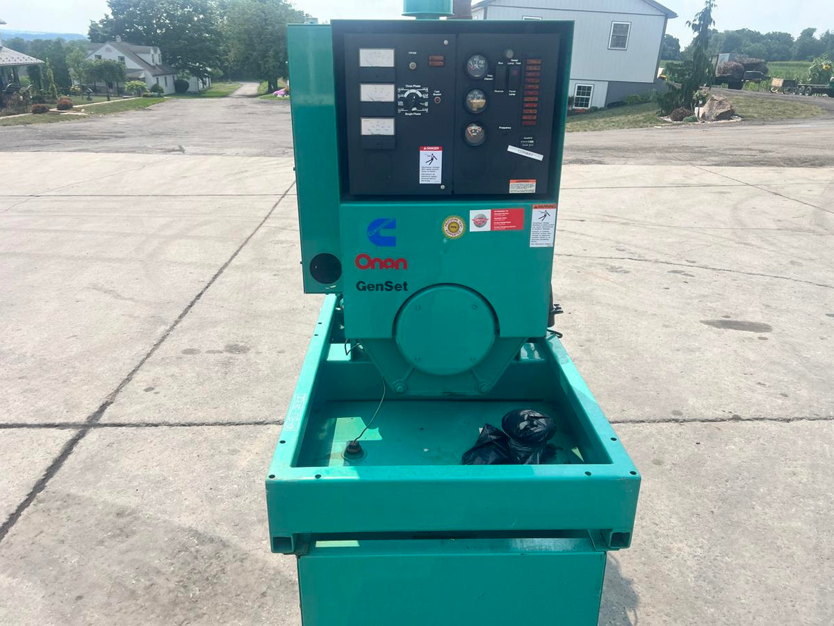 80 kW Cummins/Onan Generator, 5.9 Liter Cummins Engine, Open Skid, Year – 1995, 668 Hours