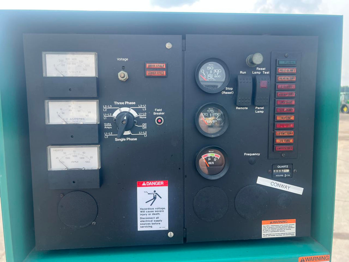 80 kW Cummins/Onan Generator, 5.9 Liter Cummins Engine, Open Skid, Year – 1995, 668 Hours