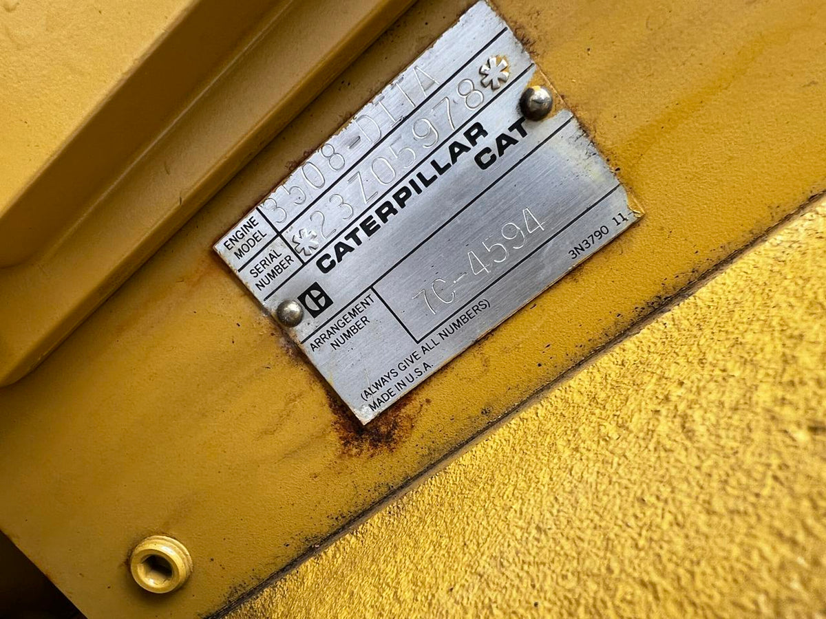 900 kW Caterpillar 3508 Gen Set, Open Skid, 1163 Hours, Diesel, With Breaker, Year – 1995