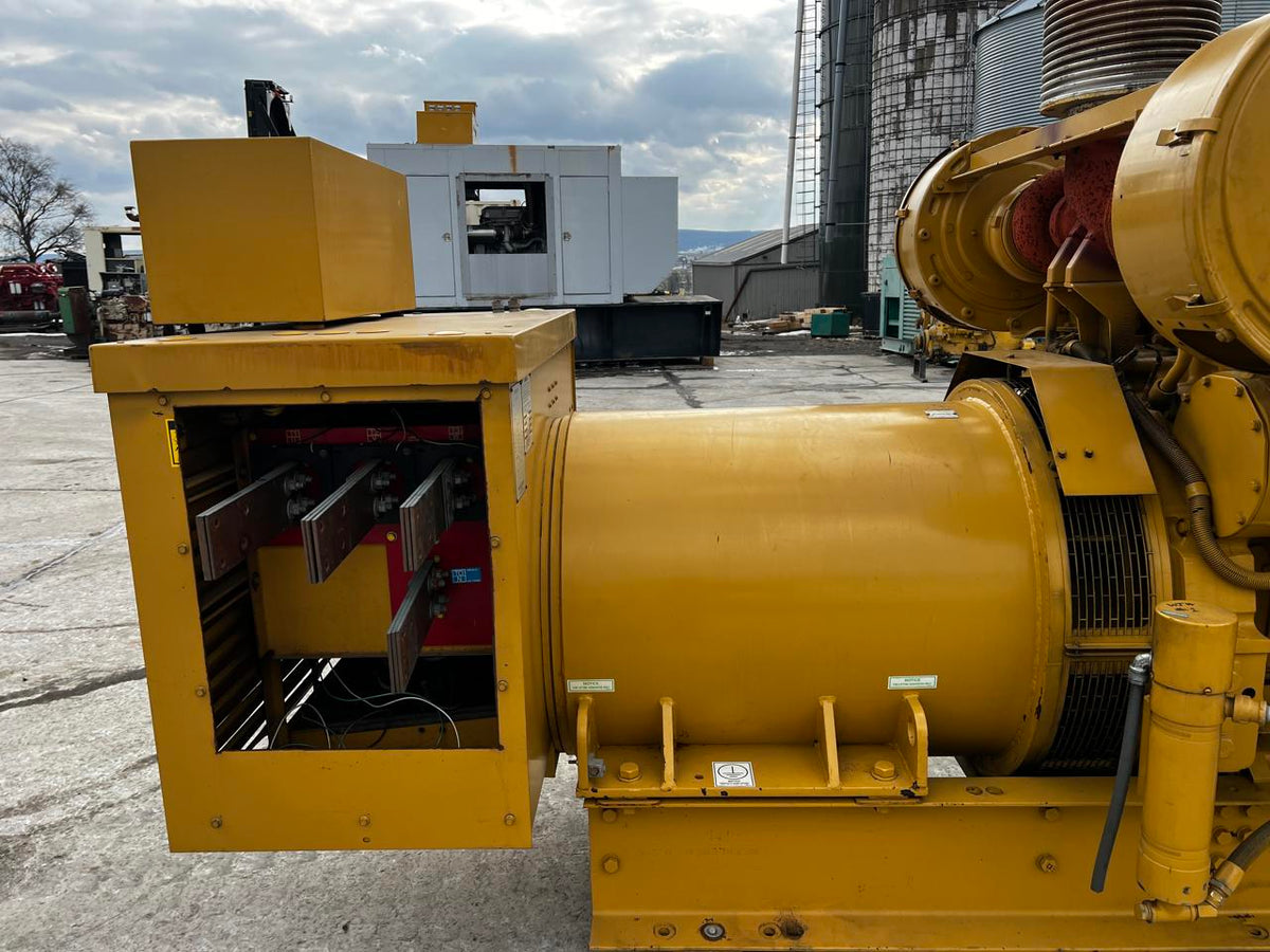 900 kW Caterpillar 3508 Gen Set, Open Skid, 1163 Hours, Diesel, With Breaker, Year – 1995