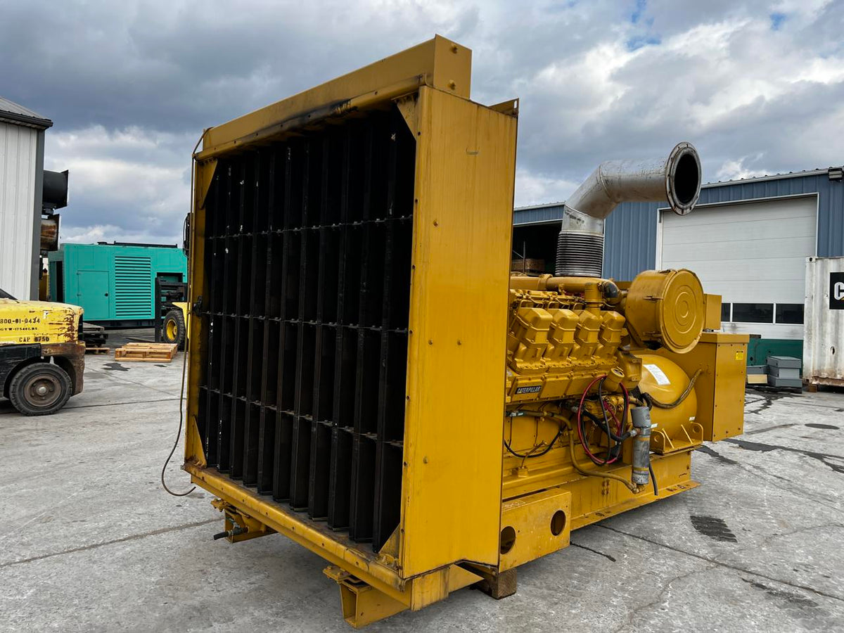 900 kW Caterpillar 3508 Gen Set, Open Skid, 1163 Hours, Diesel, With Breaker, Year – 1995