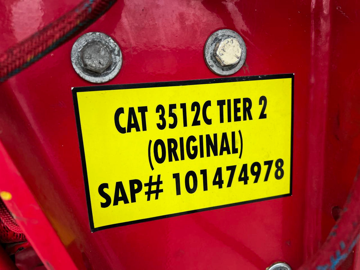 3512 CAT Industrial Engine Frack Spec 2250 HP @ 1900 RPM Year  2010 DSLP1282