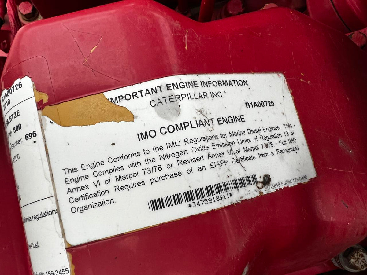 3512 CAT Industrial Engine Frack Spec 2250 HP @ 1900 RPM Year  2010 DSLP1283