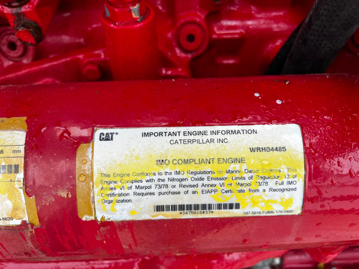 C18 CAT Diesel Engine Industrial 800 HP @ 2100 RPM 3497 Hours US EPA Tier 3 Non Emissions Exchanged with Good Core DSLP1285